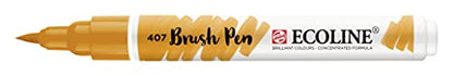 Ecoline Brush Pen Deep ochre 407 (11504070) - color: Deep Ochre