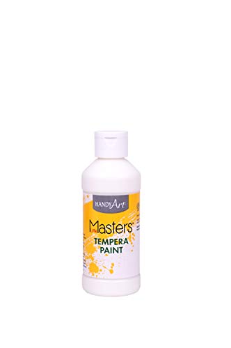 Handy Art Little Masters Tempera Paint 8 ounce, White - color: White, size: 8 Fl Oz (Pack of 1)