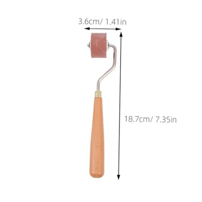 DIYEAH Mini Rubber Printmaking Roller Set for Art Crafts 2-Piece Ink Roller Tools for Beginners Smooth Inking Lightweight for Printing and Painting Projects