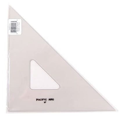Pacific Arc Drafting Triangle, 8-inch, 45/90 Degrees, w/Inking Edge, Topaz - color: Topaz, size: 8-in, 45/90 degrees