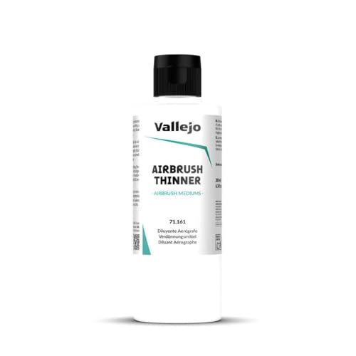 Vallejo - Bundle White Acrylic Surface Primer 200 ml (6.76 fl.oz.) + Airbrush Thinner for Acrylic Paints 200 ml. (6.76 fl.oz.)