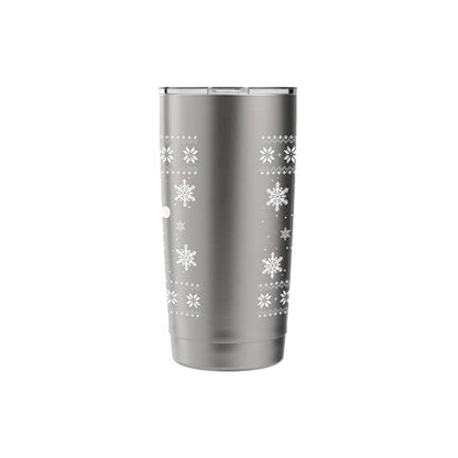 Spongebob SquarePants Holiday Christmas Graphic Stainless Steel Insulated Tumbler - color: Brushed Steel