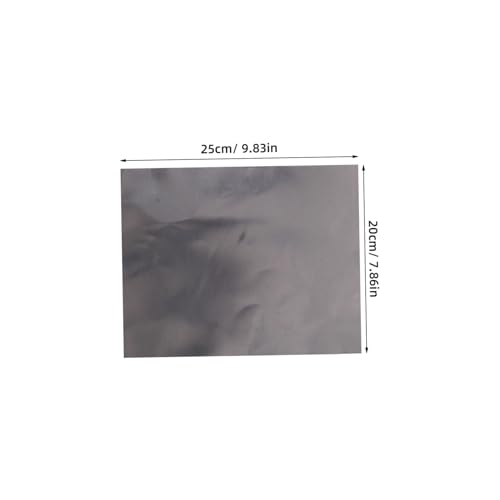 TEHAUX Heat Resistant Graphite Paper 5 Sheets 0.3mm Thick for Jewelry Making Metal Smelting Silver Gold Casting DIY Craft