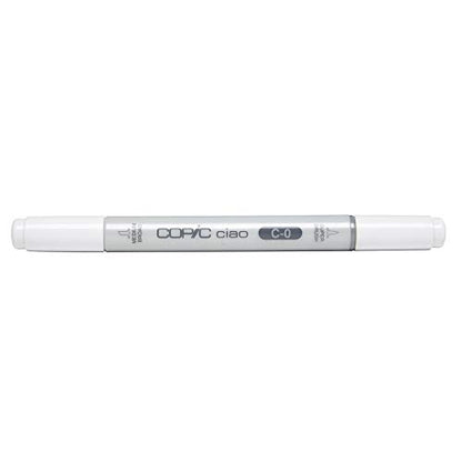 Copic Markers C0 Ciao with Replaceable Nib, Cool Gray, No.0 - color: Cool Gray 0
