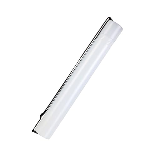 Professional Telescoping Art and Poster Tube Adjustable Shoulder Strap, Document Tube with Carrying Strap Artwork Cylinder - color: White