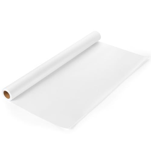 Tracing Paper Roll 24in x 30yd, White Trace Paper Pattern Paper Translucent Tracing Paper for Sewing, Drawing, Sketching, Gift Wrapping | 26gsm translucent paper, tear-resistant, smooth surface, cut-to-size roll for sewing, sketching, crafts, and gift wra
