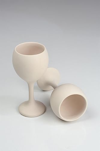 Plaster Mold for Slip Casting Goblet Pottery Mold for Ceramic and Porcelain Clay 6 oz Capacity