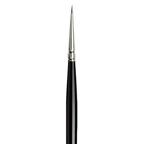 da Vinci Watercolor Series 10 Maestro Paint Brush, Round Kolinsky Red Sable, Size 3/0 (36802) - size: Size 3/0, style: Round Series 10