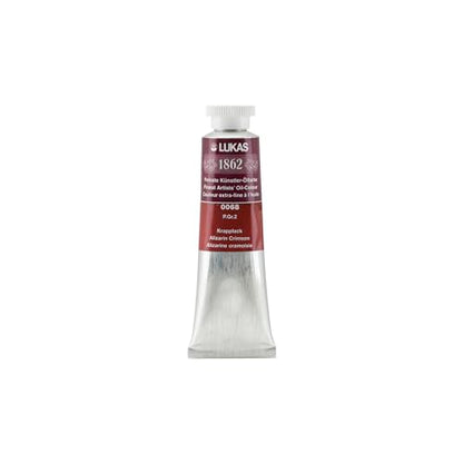 Lukas 1862 Professional German Oil Paint, Alizarin Crimson 37 mL - w/Beeswax & Non-Yellowing Sunflower Oil, Short Drying Time, Smooth, Outstanding Lightfastness - color: Alizarin Crimson, size: 1.25 Fl Oz (Pack of 1)