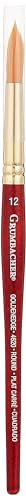 Grumbacher Goldenedge Golden Toray Round Watercolor Brush, Synthetic Bristles, Size 12 (4620.12) - size: 12