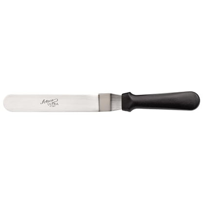 Ateco Ultra Offset Spatula with 7.75 by 1.25-Inch Stainless Steel Blade, Plastic Handle, Dishwasher Safe, 7¾", Silver - style: Offset - 7.75"