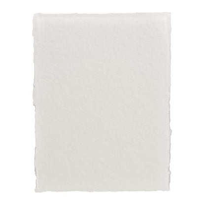 LEATHER VILLAGE Watercolor Paper, 140lb(300gsm), 6x4 Inches, 25 Sheets, Handmade Deckle Edge Paper, Textured, Mixed Media, Cold Press Pad for Calligraphy, Sketching, Crafts and Painting - size: 6 inches X 4 inches