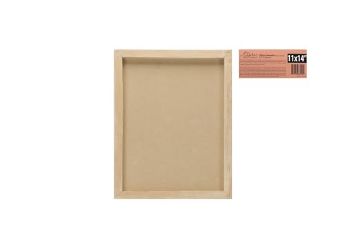 Da Vinci Pro Ultra Smooth Wood Canvas Gesso Board - 3/4" Deep, Bundle of 6 Square White Acrylic Polymer Gesso Panels for Painting Fine Portraits and Ultra Fine Detail Illustrations and Artwork - size: Squares Assortment