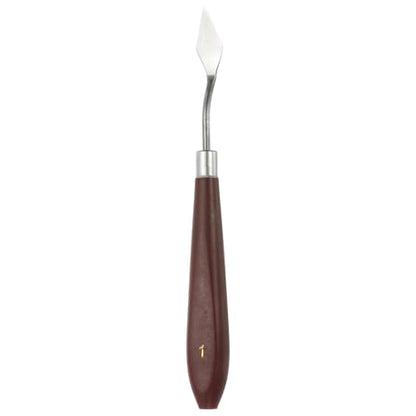 HARFINGTON Palette Knife Painting Tool 1.18" x 0.51" Stainless Steel Art Spatula Pallet Knives Scrapers Tools with Plastic Handle for Acrylic Oil Canvas Mixing Spreading, Red/Silver - size: 1.18" x 0.51"