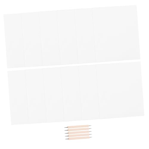 DOITOOL Graphite Transfer Carbon Paper 12 Sheets Tracing Paper 5 Double-Ended Stylus