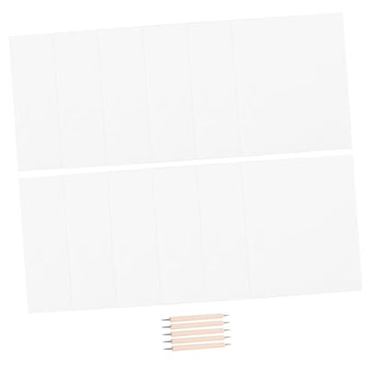 DOITOOL Graphite Transfer Carbon Paper 12 Sheets Tracing Paper 5 Double-Ended Stylus