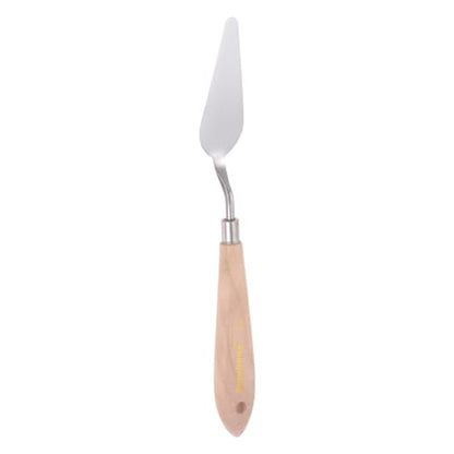 HARFINGTON No.12 Painting Palette Knife Stainless Steel Pointy Spatula Pallet Knife with Beech Wood Handle for Oil Acrylic Paint Canvas Mixing Spreading