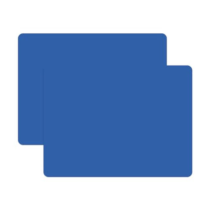 Silicone Placemats, Food-Grade Non-Slip Waterproof, Dining, Countertop Protector, Kitchen Counter Mat, Heat Resistant, Baking mat Dishwasher Safe - color: Classic Blue, size: 15.7 x 11.8 in - 2pcs (0.04 in)