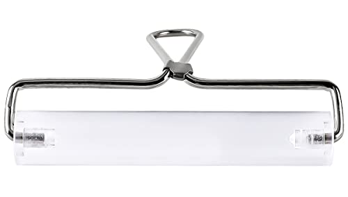 Acrylic Roller, Ideal for Anti Skid Tape Construction Tools, Clay Rolling Pin and Stamping Tools (6-Inch, Clear) - size: 6-Inch