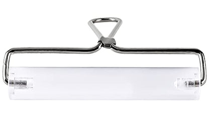 Acrylic Roller, Ideal for Anti Skid Tape Construction Tools, Clay Rolling Pin and Stamping Tools (6-Inch, Clear) - size: 6-Inch