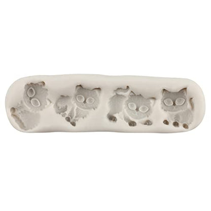 Cat Polymer Clay Mold Animal Cat Silicone Molds for DIY Crafts Epoxy Resin Casting Air Dry Polymer Clay Plaster Jewelry Making - color: Style A