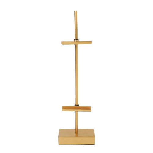 Studio Decor 18" Gold Steel Adjustable Tabletop Easel - Decorative Stand for Pictures, Frames, Books, Cards, Plates - 1 Pack