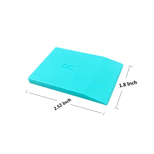 JAJADO Self-Adhesive Screen Printing Squeegee Turquoise Silicone Mini Squeegees, Chalk Paste Squeegees Crafting Tools for Silk Screen Stencils Reusable Transfers Paste or Ink - color: 1 Pack Mini Squeegee