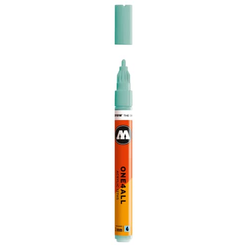 Molotow ONE4ALL Acrylic Paint Marker, 2mm, Lago Blue Pastel, 1 Each (127.215) - color: Lago Blue Pastel, style: Paint Marker - 2mm