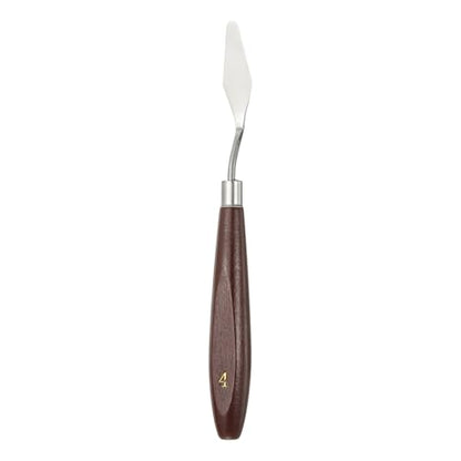 HARFINGTON Palette Knife Painting Tool 1.77 x 0.55 Stainless Steel Art Spatula Pallet Knives Scrapers Tools with Beech Wood Handle for Acrylic Oil Canvas Mixing Spreading, Red/Silver - size: 1.77" x 0.55"