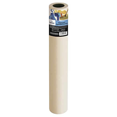 Canson Artist Series Montval Watercolor Paper, Roll, 36inx5yd (140lb/300g) - Artist Paper for Adults and Students - Watercolors, Mixed Media, Markers and Art Journaling - size: 36"X5yds