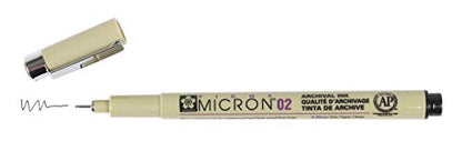 SAKURA PIGMA MICRON, PACK OF 4 ESSENTIAL COLORS, BLACK+RED+BLUE+GREEN, (02) - size: 1 Count (Pack of 4)