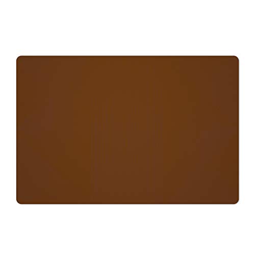 Silicone Placemats, Food-Grade Non-Slip Waterproof, Dining, Stain Resistant, Countertop Protector, Kitchen Counter Mat, Heat Resistant, Baking mat Dishwasher Safe (23.6"×15.7"-1pack, Coffee) - color: Coffee, size: 23.6"×15.7"-1pack