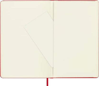 Moleskine Classic Notebook, Large, Plain, Red, Hard Cover (5 x 8.25)