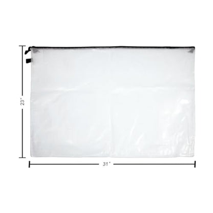 Pro Art Mesh & Vinyl Zipper Bag 23x31 - size: 23-inch x 31-inch Mesh Bag with Zipper