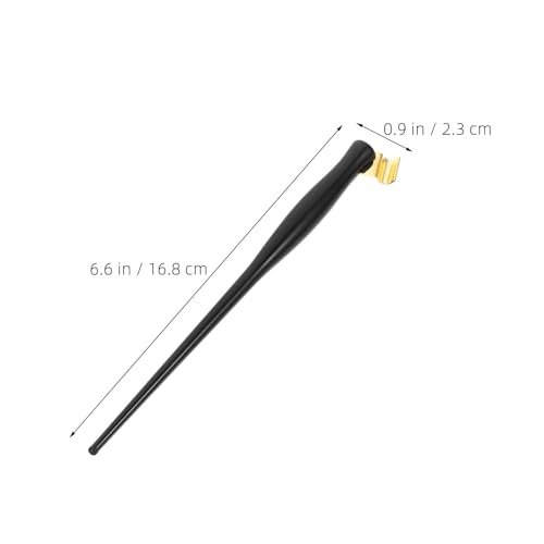 OSALADI Calligraphy Featuring Matte Removable Flange and Treatment Surface 4pcs Dip Pen Nib Holder Set with Resin Aluminum Alloy Ergonomic Oblique Nib Pen Handle for English Writing