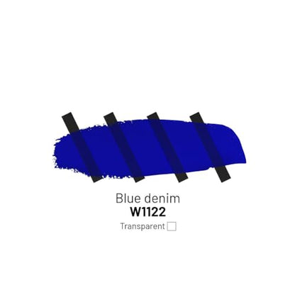 KAMENSKAYA Acrylic Inks for Artists - Blue Denim Acrylic Ink, 3.38 Fl Oz (100 ml) - color: Blue Denim