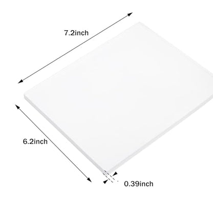 Funria Gel Printing Plate with 7.2"X6.2" Reusable Gel Printing Plate, Crafts Printmaking Supplies for Mixed Media Art Monoprinting Card Making - color: 1pc
