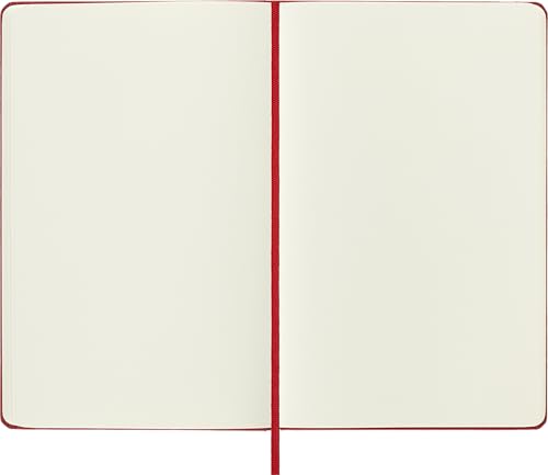 Moleskine Art Sketchbook, Hard Cover, Large (5" x 8.25") Plain/Blank, Scarlet Red, 104 Pages