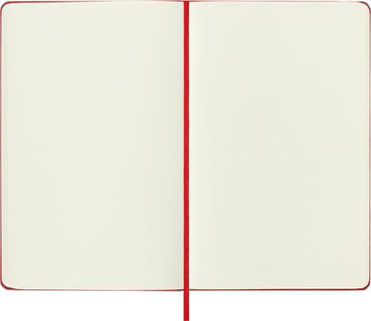 Moleskine Art Sketchbook, Hard Cover, Large (5" x 8.25") Plain/Blank, Scarlet Red, 104 Pages