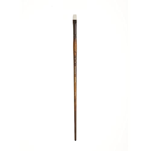 Seneca Artist Brushes by Willow Wolfe, Professional Synthetic Bristle Paint Brush for Acrylic, Oil and Water Mixable Oil, Series 1700, 4 Bright - size: 4