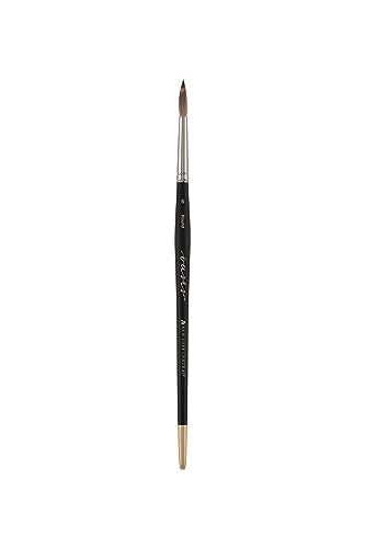New York Central Oasis Synthetic Brush - Round #6 - Handmade in Germany, Professional Watercolor Brushes with Ergonomic Handle, Soft, Absorbent Bristles for Artists - size: Round #6