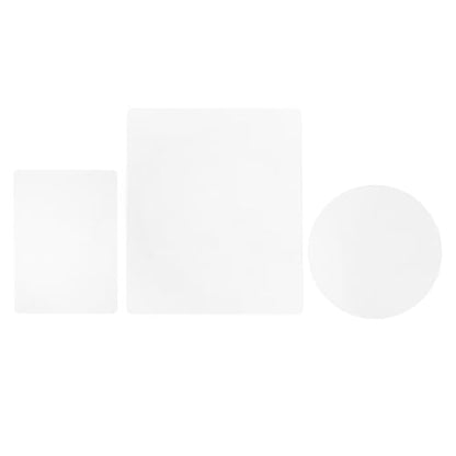 3pcs Transparent Monoprinting Plate - Rectangle & Round Gel Printing Plate for Crafting - Reusable Printmaking Supplies for Card Making and Scrapbooking