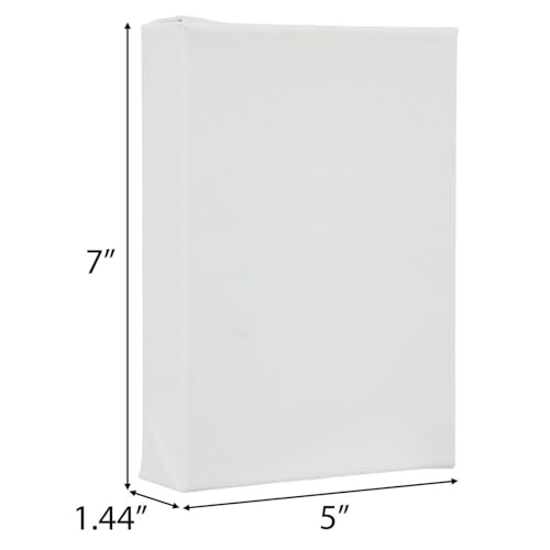 Hobby Lobby Master's Touch Grandeur Blank Canvas, Heavy-Duty Cotton Duck, Gallery-Wrapped, White (5"x7" - Set of 2) - style: 5"x7" - Set of 2