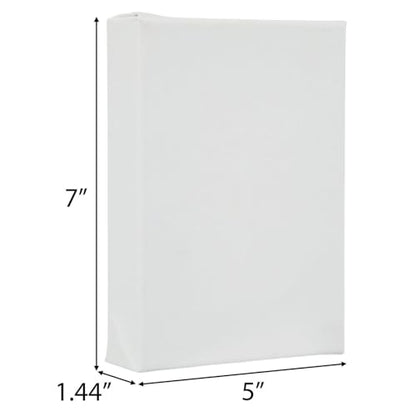 Hobby Lobby Master's Touch Grandeur Blank Canvas, Heavy-Duty Cotton Duck, Gallery-Wrapped, White (5"x7" - Set of 2) - style: 5"x7" - Set of 2