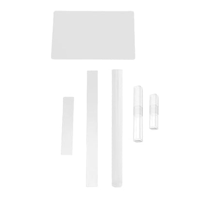 Polymer Clay Cutter Tools Set Acrylic Solid Roller Pin Clear Sheet Rectangle Shape Backing Board Flexible Cutters Shaping Modelling Sculpting Tool for DIY Crafting Art Projects