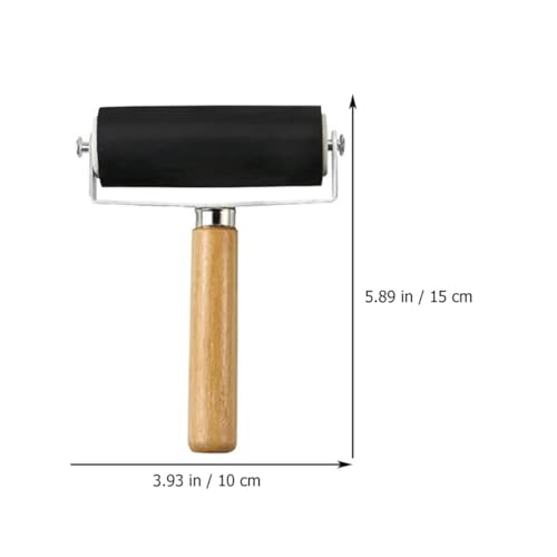 Alipis 3pcs Portable Rubber Brayers Set for Crafting, Small Manual Ink Rollers for Block Printing and DIY Art Projects