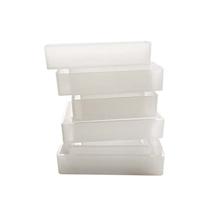 11Pcs Cube Molds for Resin Hexahedron Crystal Polyhedral Mold Square Rectangular Molds Silicone Cube Casting Molds for Insect Plant Specimen Candle Wax, Soap Display Tray Molds Kit 11 Sizes