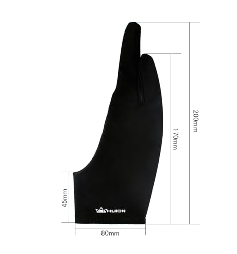 HUION Artist Glove for Drawing Tablet (1 Unit of Free Size, Good for Right Hand or Left Hand) - Cura CR-01