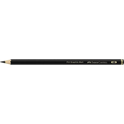 Faber-Castell Art & Graphic Pitt Graphite Matt Pencil, Matt Graphite, 14B, For Art, Craft, Drawing, Sketching, Home, School, University, Colouring - style: classic
