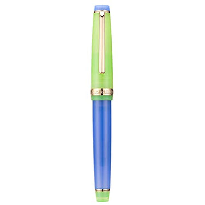 3 Jinhao 82 Fountain Pen Transparent Mixed Morandi Color Acrylic Extra Fine Point Gold Trim with Converter Set - color: Mixed Morandi Gold Trim, style: Extra Fine Nib